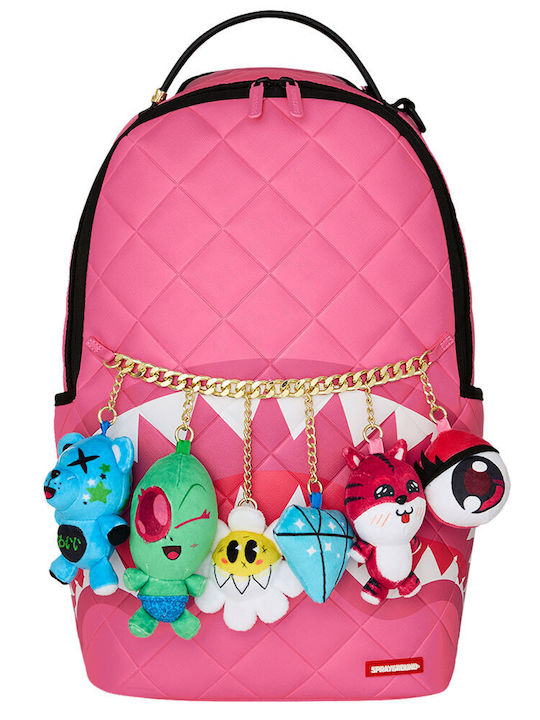 Sprayground Σχολική Τσάντα Πλάτης Ροζ με Θήκη για Παγούρι
