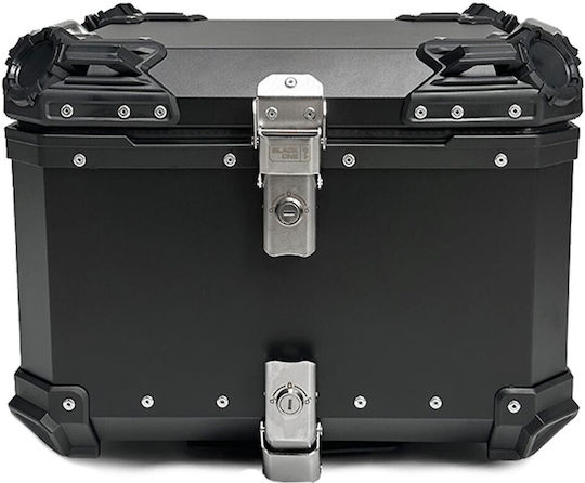 Black One Top case pentru motocicletă din aluminiu 55 l negru