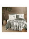 Clasy Home Set Huse Pentru Pilote 100% Bumbac 200x220cm Dublă Cu 2 Fețe De Pernă & 1 Cearșaf Verde
