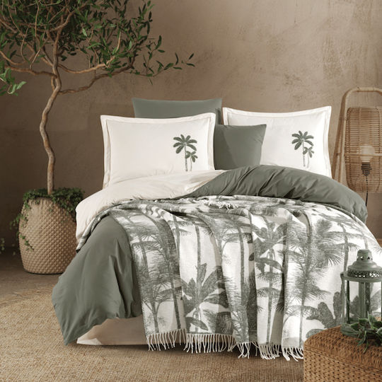 Clasy Home Set Huse Pentru Pilote Dublu 200x220cm Verde
