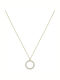 Necklace From 14K Gold With Zircon