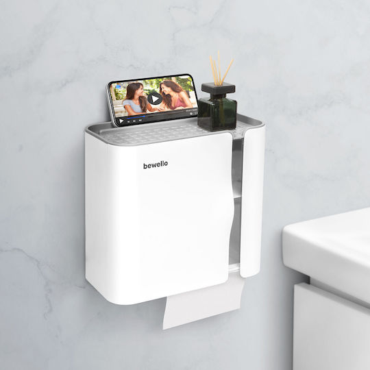 Alista Home Suport De Hârtie Din Plastic Alb