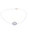 GLS Silver Women's Bracelet with Eye Design Made of Silver with Zircon 19cm