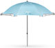Nils NC17114 Umbrelă de Plajă Diametru 2.4m cu Umbrelă și Protecție UV Albastră