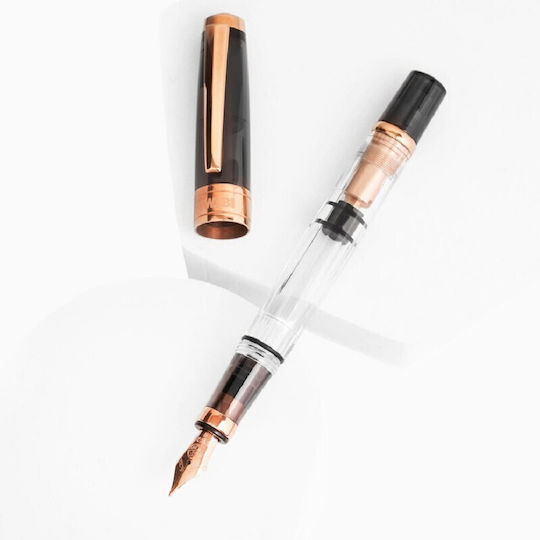 Twsbi Diamond 580 Smoke Πένα Καλλιγραφίας Broad Ροζ