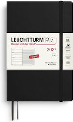 12-Monats Wöchentlich Planer Notizbuch 2027 B6 Plus Softcover Schwarz Leuchtturm 1917 12-Monats Wöchentlich Planer Notizbuch 2027 B6 Plus Softcover Schwarz Leuchtturm 1917
