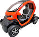 Replica Metalică Renault Twizy Portocalie Model Cu Uși Deschise Mecanism Retractabil Fără Cutie Originală