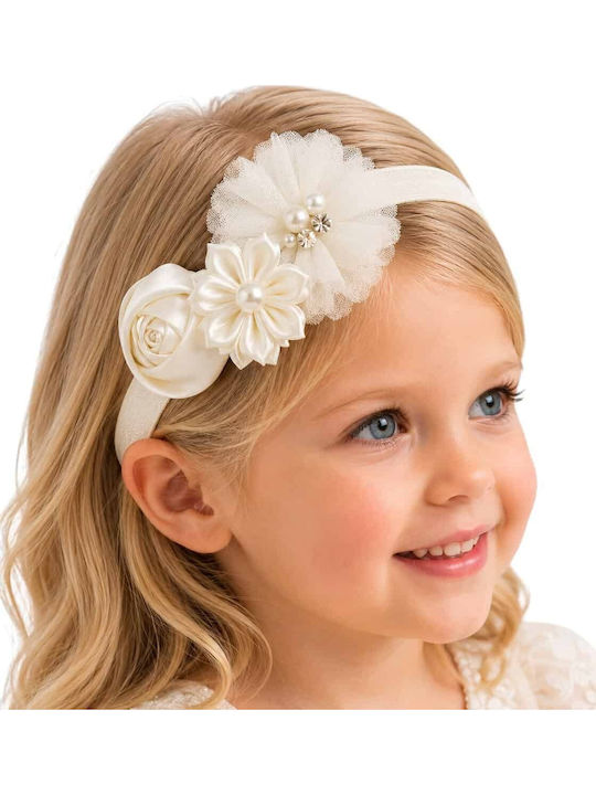 TakTakBaby Kids Hair Band In Beige Colour