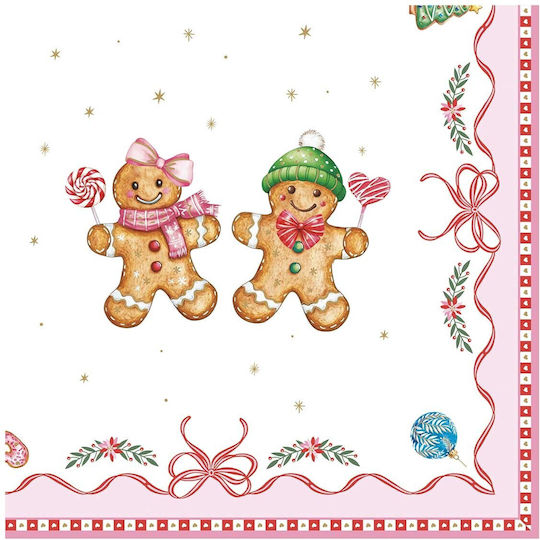 Easylife Set of Christmas Napkins 33x33cm 20pcs