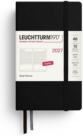 Leuchtturm1917 Дневен Дневник A6 Черен