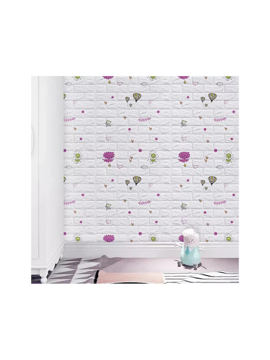 Alista Home Autocolant Decorativ 3D Pentru Perete Copii Spumă 1x77cm 10 Bucăți