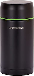 Kamille Thermosflasche 1lt Schwarz Kamille Thermosflasche 1lt Schwarz