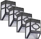 Alista Home Set 4 Lampi Solare 5W 10lm cu Lumină Alb Rece 5000K IP65 11.8x8.6x5cm