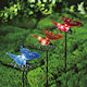 Alista Home Set 4 Lampi Solare Floare Albastre cu Fotocelul IP44