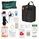 Kit de Supraviețuire Zola Foarfecă Pensetă Bandaje Garou Comprese Pătură Termică Sistem de Atașare Molle Impermeabil 20 × 15 × 11 Cm Negru