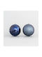 Kunststoff Kugel Ornament Dunkelblau Set 6 Stück 3 Glitzer 10cm