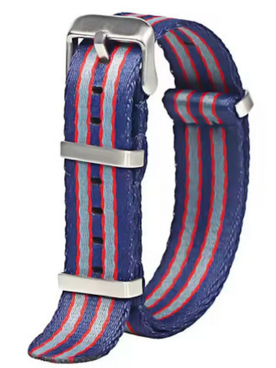Fabric Nato Blue Watch Strap 22mm