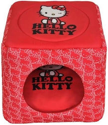 Hello Kitty Σπιτάκι Κρεβάτι Γάτας 3 Λειτουργιών Κύβο Κόκκινο 40x40 Cm Hello Kitty Σπιτάκι Κρεβάτι Γάτας 3 Λειτουργιών Κύβο Κόκκινο 40x40 Cm