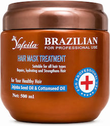 Yafeila Brazilian Proteine Ulei De Jojoba De Bumbac Mască De Păr 500ml