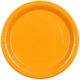 Orange Paper Food Plates 6 Pieces