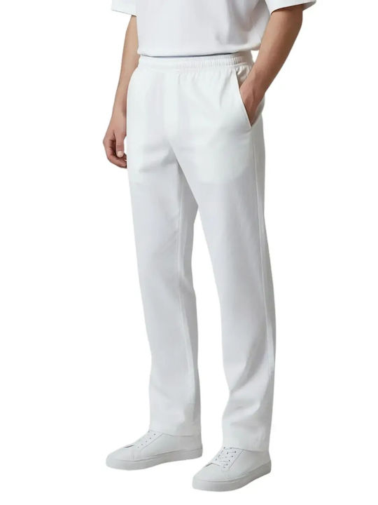 Pantaloni în croială regular albi