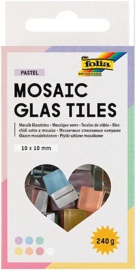 Mozaic Mici 10x10mm 240gr 300 Bucăți Culori Pastel