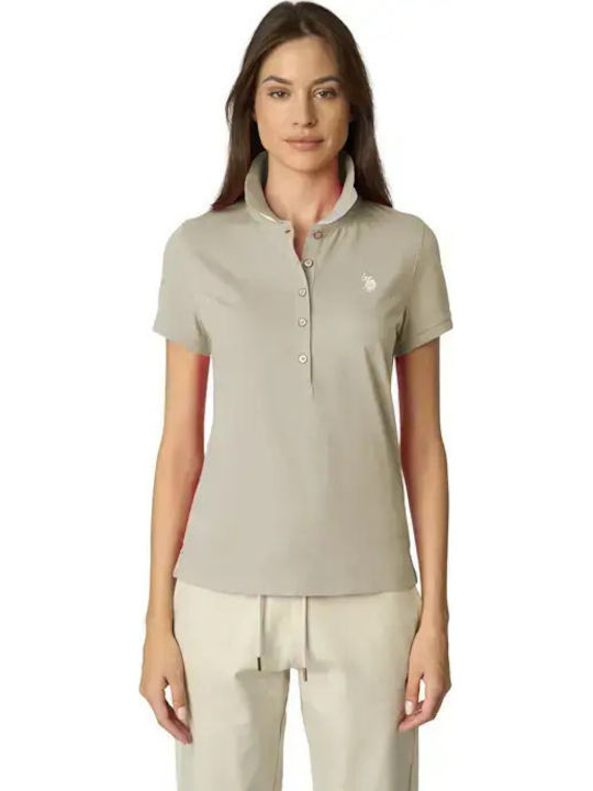 U.S. Polo Assn. Women's Polo Blouse Beige