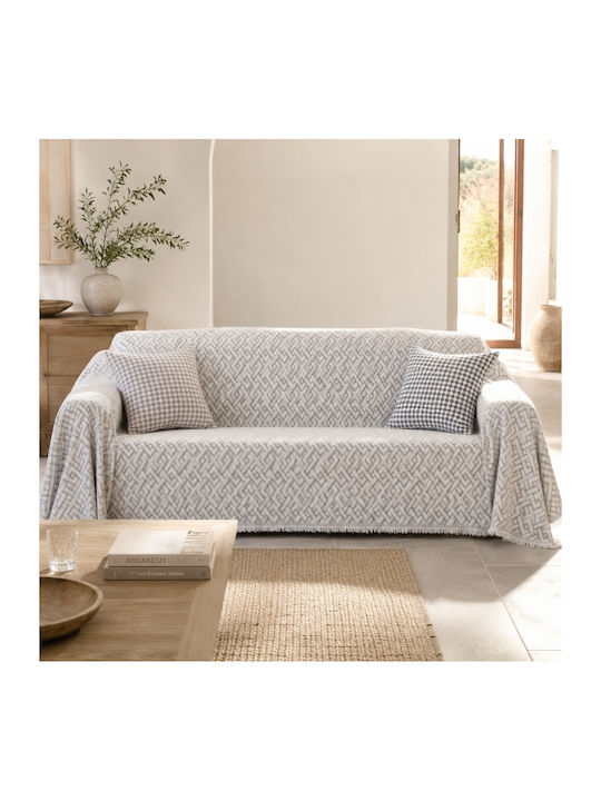 My Home Luxury Überwürfe Set 3 Stück Grau
