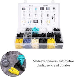 Set of 730 Car Plastic Retaining Clips Organizer Box Ez0903