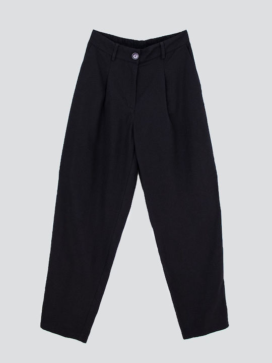 Women's Fabric Trousers Black