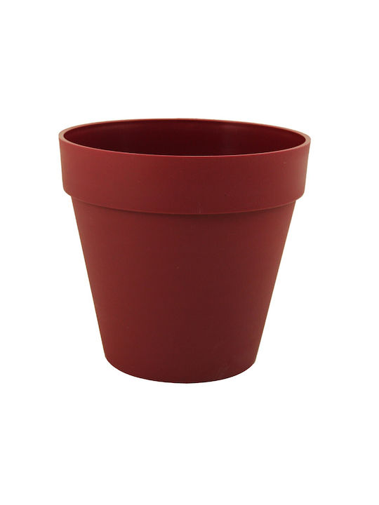 Sic Plast Deco No Plastic Flower Pot Burgundy 3...