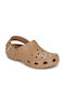 Crocs Classic Γυναικεία Σαμπό Καφέ