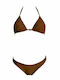 Set Bikini Τριγωνάκι & Brazil Καφέ