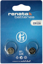 Renata Lithium Watch Batteries CR1220 2pcs