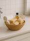 SteweHome Decorative Wicker Basket Yellow 21x9x9cm
