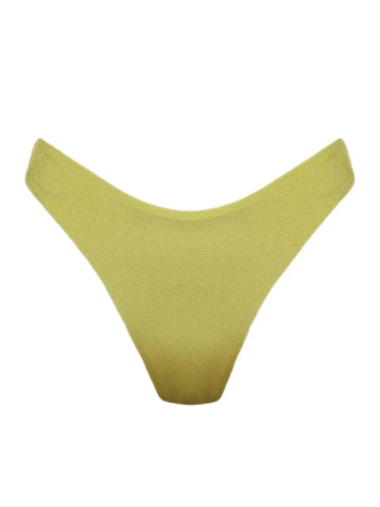 Rock Club Bikini Slip Ψηλόμεσο Πράσινο