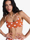 Bikini Top A Cup With Padding Floral White