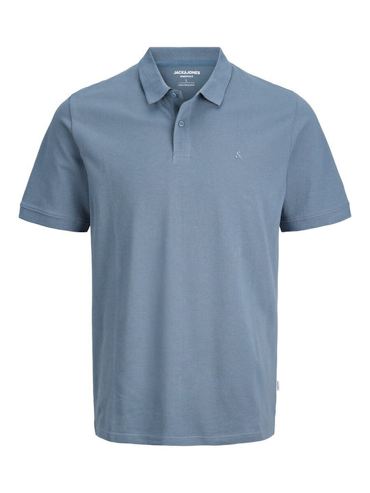 Jack & Jones Polo Μπλούζα Κοντομάνικη Blue