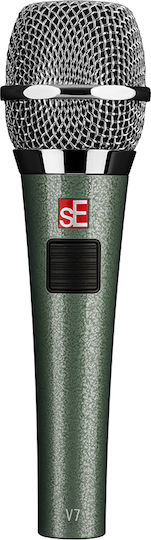 SE Electronics V7 PTT Dynamic Handheld Microphone for Vocals in Grey Vintage Edition