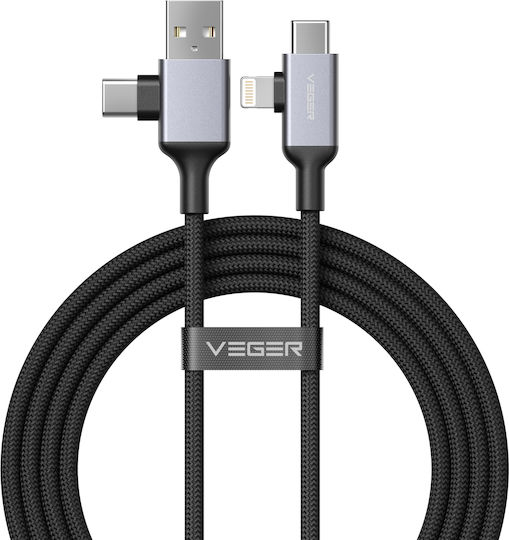 Veger USB to Type-C / Lightning Cable V313