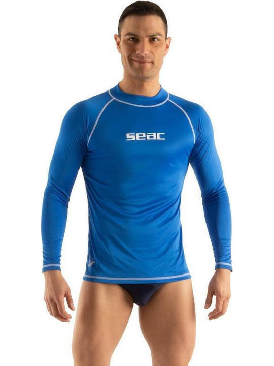 Seac Men's Long Sleeve Sun Protection Shirt Blue