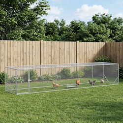 vidaXL 42042522 Клетка За Птици От Поцинкована Стомана 500x100x100см