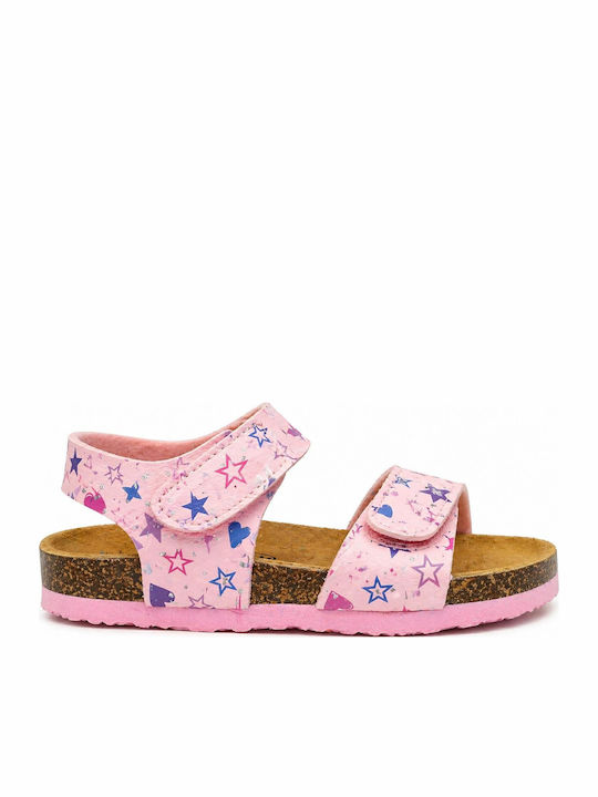 Plakton Kindersandalen Anatomisch Rosa Sterne