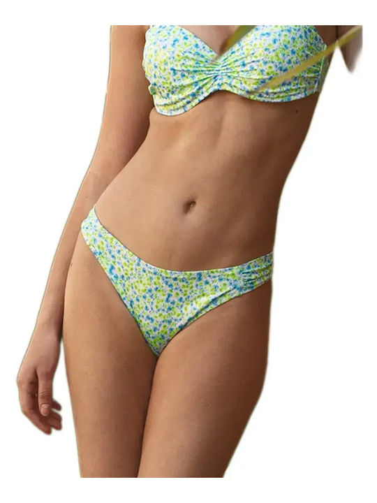 Rock Club Bikini Bottoms Green Slip