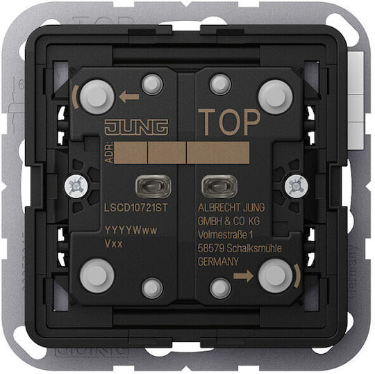 Jung Recessed Rotary Key Switch Red