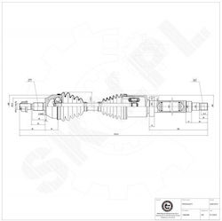 Ημιαξόνιο Ford C-max Ii Focus Iii Grand C-max Εμπρός Δεξιά 1686588