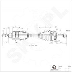 Ημιαξόνιο Κίνησης Opel Meriva A Εμπρός Αριστερό 374524 Ημιαξόνιο Κίνησης Opel Meriva A Εμπρός Αριστερό 374524