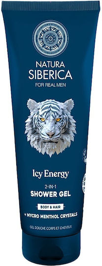 Natura Siberica Icy Αφρόλουτρο σε Gel για Άνδρες 200ml
