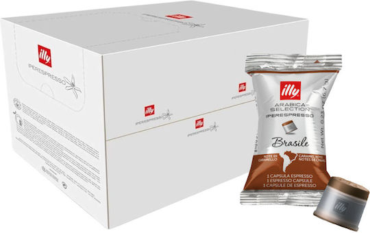 Illy Капсули Еспресо Brasile Flow Pack Съвместими с Машина Iperespresso 100 капсули