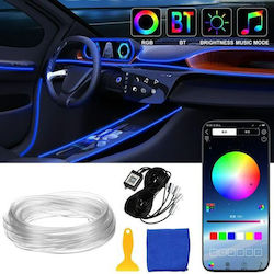 Bandă LED RGB pentru iluminatul interior al mașinii Bluetooth Aplicație Ez2413 Bandă LED RGB pentru iluminatul interior al mașinii Bluetooth Aplicație Ez2413